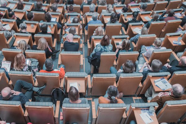 people listening to lecture