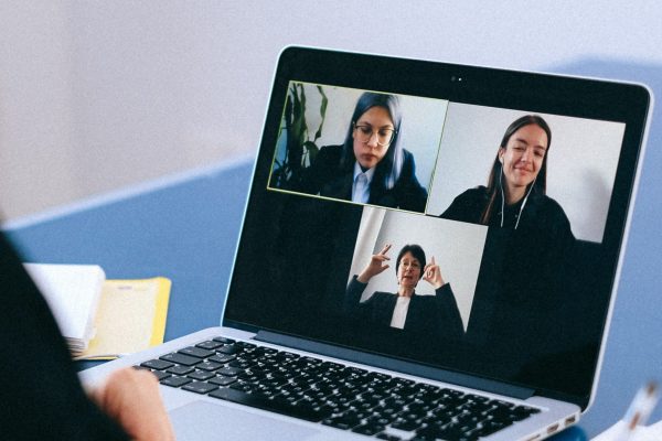 video conference computer screen